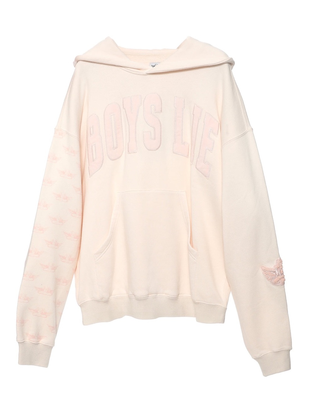 Boys Lie Polar Pink Racer Hoodie XL/XXL Rare Sold Out Oversized Lounge Comfy